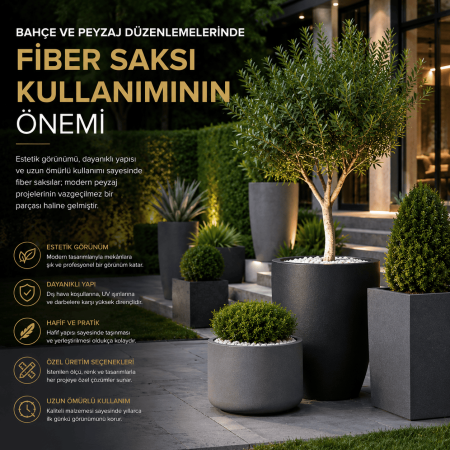 Bahçe ve Peyzaj Düzenlemelerinde Fiber Saksı Kullanımının Önemi