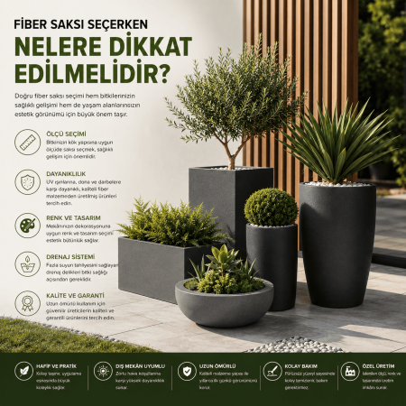 Fiber Saksı Seçerken Nelere Dikkat Edilmelidir